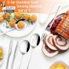 image12Piece Large Serving Utensils Set Efar Stainless Steel 98 Inch Serving Slotted Spoons 99 Inch Fork 94 Inch Tong for Buffet Catering Banquet Mirror Finish ampamp Dishwasher SafeSilver8