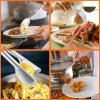 image12Piece Large Serving Utensils Set Efar Stainless Steel 98 Inch Serving Slotted Spoons 99 Inch Fork 94 Inch Tong for Buffet Catering Banquet Mirror Finish ampamp Dishwasher SafeSilver8