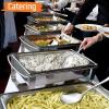 image12Piece Large Serving Utensils Set Efar Stainless Steel 98 Inch Serving Slotted Spoons 99 Inch Fork 94 Inch Tong for Buffet Catering Banquet Mirror Finish ampamp Dishwasher SafeSilver8