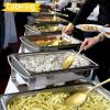 image12Piece Large Serving Utensils Set Efar Stainless Steel 98 Inch Serving Slotted Spoons 99 Inch Fork 94 Inch Tong for Buffet Catering Banquet Mirror Finish ampamp Dishwasher SafeGold8