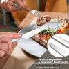 image20Piece Heavy Duty Silverware Set for 4 Efar Stainless Steel Flatware Cutlery Set Thick Metal Tableware Eating Utensils Include Forks Spoons Knives Square Edge ampamp Mirror Polished Dishwasher Safe20