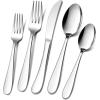 image20Piece Heavy Duty Silverware Set for 4 Efar Stainless Steel Flatware Cutlery Set Thick Metal Tableware Eating Utensils Include Forks Spoons Knives Square Edge ampamp Mirror Polished Dishwasher Safe60