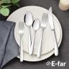 image20Piece Heavy Duty Silverware Set for 4 Efar Stainless Steel Flatware Cutlery Set Thick Metal Tableware Eating Utensils Include Forks Spoons Knives Square Edge ampamp Mirror Polished Dishwasher Safe20