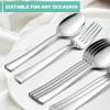 image24Piece Spoons and forks Set Efar Stainless Steel Pearled 12 Dinner Forks and 12 Dinner Spoons Modern Metal Silverware Flatware Cutlery for Kitchen and Restaurant Dishwasher Safe79 Inch16