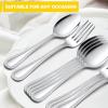 image24Piece Spoons and forks Set Efar Stainless Steel Pearled 12 Dinner Forks and 12 Dinner Spoons Modern Metal Silverware Flatware Cutlery for Kitchen and Restaurant Dishwasher Safe79 Inch24