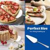 image5Piece Pie Server Efar Hammered Stainless Steel Cake Server Spatula Cutter for Pastry Cheese Pizza Serrated Edge with Round Handle Mirror Polished ampamp Dishwasher Safe9 InchHammered Round Handles