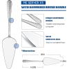 image5Piece Pie Server Efar Hammered Stainless Steel Cake Server Spatula Cutter for Pastry Cheese Pizza Serrated Edge with Round Handle Mirror Polished ampamp Dishwasher Safe9 InchHammered Round Handles