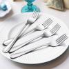 imageDinner Forks Set of 12 Efar 79 Inch Stainless Steel Forks for Home Kitchen or Restaurant Nontoxic ampamp Mirror Polished Easy to Clean ampamp Dishwasher Safe79 Inches  Lines