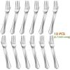 imageDinner Forks Set of 12 Efar 79 Inch Stainless Steel Forks for Home Kitchen or Restaurant Nontoxic ampamp Mirror Polished Scalloped Edge ampamp Dishwasher Safe67 Inches