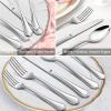 imageDinner Forks Set of 12 Efar 79 Inch Stainless Steel Forks for Home Kitchen or Restaurant Nontoxic ampamp Mirror Polished Scalloped Edge ampamp Dishwasher Safe79 Inches