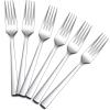 imageDinner Forks Set of 6 Efar 79 Inch Stainless Steel Forks for Home Kitchen or Restaurant Nontoxic ampamp Mirror Polished Squared Edge ampamp Dishwasher Safe67 Inches