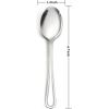 imageDinner Spoons Set of 12 Efar 79 Inch Stainless Steel Soup Spoons Tablespoons for Home Kitchen or Restaurant Nontoxic ampamp Mirror Polished Easy to Clean ampamp Dishwasher Safe67 Inches  Lines
