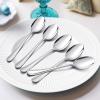 imageDinner Spoons Set of 12 Efar 79 Inch Stainless Steel Soup Spoons Tablespoons for Home Kitchen or Restaurant Nontoxic ampamp Mirror Polished Easy to Clean ampamp Dishwasher Safe67 Inches  Lines