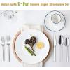 imageDinner Spoons Set of 6 Efar 79 Inch Stainless Steel Soup Spoons Tablespoons for Home Kitchen or Restaurant Nontoxic ampamp Mirror Polished Squared Edge ampamp Dishwasher Safe79 Inches
