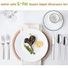 imageDinner Spoons Set of 6 Efar 79 Inch Stainless Steel Soup Spoons Tablespoons for Home Kitchen or Restaurant Nontoxic ampamp Mirror Polished Squared Edge ampamp Dishwasher Safe67 Inches