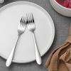 imageEfar 12Piece Salad Forks Stainless Steel 67 Inches Stainless Steel Fork Set for Home Kitchen Restaurant Mirror Finish Dishwasher SafeRaindrop Handle