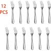 imageEfar 12Piece Stainless Steel Hammered Dinner Forks Set Salad Flatware Forks Use for Home Kitchen Restaurant Round Edge ampamp Mirror Polished Dishwasher safe  79 Inches67 Inches
