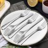 imageEfar 12Piece Stainless Steel Hammered Dinner Forks Set Salad Flatware Forks Use for Home Kitchen Restaurant Round Edge ampamp Mirror Polished Dishwasher safe  79 Inches79 Inches