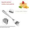 imageEfar 12Piece Stainless Steel Hammered Dinner Forks Set Salad Flatware Forks Use for Home Kitchen Restaurant Round Edge ampamp Mirror Polished Dishwasher safe  79 Inches67 Inches