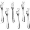 imageEfar 12Piece Stainless Steel Hammered Dinner Forks Set Salad Flatware Forks Use for Home Kitchen Restaurant Round Edge ampamp Mirror Polished Dishwasher safe  79 Inches67 Inches