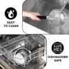 imageEfar 2 Quart Saucepan with Lid TriPly Base Stainless Steel Small Sauce Pan with StayCool Handle Nontoxic Kitchen Cooking Sauce Pot Compatible with All Cooktops Dishwasher Safe1 Quart