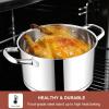 imageEfar 24Quart Large Stock Pot Stainless Steel Stockpot with Lid for Boiling Cooking Soup Stew Canning Heavy Duty TriPly Bottom Works wInduction Commercial Grade ampamp Dishwasher Safe8 Quarts