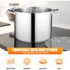 imageEfar 24Quart Large Stock Pot Stainless Steel Stockpot with Lid for Boiling Cooking Soup Stew Canning Heavy Duty TriPly Bottom Works wInduction Commercial Grade ampamp Dishwasher Safe16 Quarts