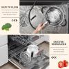imageEfar 6 QT Stainless Steel Pot Stock Cooking Pot with Visible Lid for Simmering Soup Pasta TriPly Thick Base for Induction Gas Dual Silicone Handles for Heat Proof NonToxic ampamp Dishwasher Safe4 Quart
