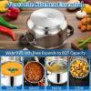 imageEfar 6 QT Stainless Steel Pot Stock Cooking Pot with Visible Lid for Simmering Soup Pasta TriPly Thick Base for Induction Gas Dual Silicone Handles for Heat Proof NonToxic ampamp Dishwasher Safe8 Quart
