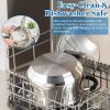 imageEfar 6 QT Stainless Steel Pot Stock Cooking Pot with Visible Lid for Simmering Soup Pasta TriPly Thick Base for Induction Gas Dual Silicone Handles for Heat Proof NonToxic ampamp Dishwasher Safe8 Quart