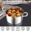 imageEfar 6 Quart Stock Pot TriPly Stainless Steel Cooking Pot with Glass Lid and Riveted Handles Metal Pasta Soup Pot for Induction Ceramic Electric Gas Stoves Heavy Duty ampamp Dishwasher Safe6 Quarts