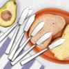 imageEfar Butter Spreader Knife Set of 6 7Inch Stainless Steel Cheese Dessert Knives for Kitchen Restaurant Party Mirror SilverMirror Silver