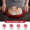 imageEfar Dutch Oven for Sourdough Bread Baking 6 Qt Round Enameled Cast Iron Dutch Oven for Homemade Artisan Bread Dome Lid ampamp Shallow Base Matte Black Interior ampamp Durable OvenSafe to 500 BlueRed