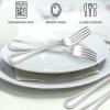 imageEfar Salad Forks Set of 12 69 Inch Pearled Edge Dessert Forks Stainless Steel Suitable for Party Home Kitchen and Restaurant Nontoxic ampamp Mirror Polished Dishwasher Safe69inches