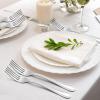imageEfar Salad Forks Set of 12 69 Inch Pearled Edge Dessert Forks Stainless Steel Suitable for Party Home Kitchen and Restaurant Nontoxic ampamp Mirror Polished Dishwasher Safe79inches