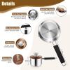 imageEfar Saucepan with Lid Max Capacity 2 Quart Stainless Steel Sauce Pot with Glass Lid for Cooking Easy Clean ampamp Rust Free Dishwasher SafeTriPly