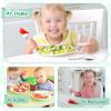 imageEfar Stainless Steel Kids Forks 6Piece Toddlers Forks Safe for PreschoolerChildren Hammered Adult look ampamp Small Size Rust Free ampamp Dishwasher SafeAnimal Spoons  Forks