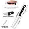 imageEfar Steak Knife Set of 8 82 Inches Stainless Steel Serrated Knife Triple Rivet Knife Set for Kitchen Restaurant Black ampamp Dishwasher Safe