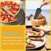 imageMatte Black Pie Server Set of 3 Efar 89 Inch Stainless Steel Cake Server Cutter for Pastry Cheese Pizza Serrated Edge with Square HandleMatte Black