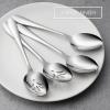 imageStainless Steel Slotted Serving Spoons Efar 4Piece Metal Tablespoons Hostess Serving Utensils Set for Catering Buffet Party Kitchen Restaurant Dishwasher SafeServing Spoon 2  Slotted Spoons 2