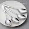 imageStainless Steel Slotted Serving Spoons Efar 4Piece Metal Tablespoons Hostess Serving Utensils Set for Catering Buffet Party Kitchen Restaurant Dishwasher SafeServing Spoons x 4