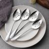 imageStainless Steel Slotted Serving Spoons Efar 4Piece Metal Tablespoons Hostess Serving Utensils Set for Catering Buffet Party Kitchen Restaurant Dishwasher SafeSlotted Spoons x 4