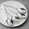 imageStainless Steel Slotted Serving Spoons Efar 4Piece Metal Tablespoons Hostess Serving Utensils Set for Catering Buffet Party Kitchen Restaurant Dishwasher SafeSlotted Spoons x 4