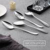 imageStainless Steel Slotted Serving Spoons Efar 4Piece Metal Tablespoons Hostess Serving Utensils Set for Catering Buffet Party Kitchen Restaurant Dishwasher SafeServing Spoon 2  Slotted Spoons 2