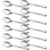 imageTeaspoon Set of 12 Efar 67 Inch Stainless Steel Spoons for Kitchen or Restaurant Nontoxic ampamp Mirror Polished Easy to Clean ampamp Dishwasher Safe67 Inches  Lines