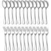 imageEfar 16Piece Dinner Forks and Spoons Stainless Steel Silverware Flatware Eating Utensils Set for Home Kitchen Restaurant Food Grade Metal ampamp Simple Design Mirror Finish ampamp Dishwasher Safe 8 Inch24