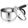 imageEfar 2 Quart Saucepan with Lid TriPly Base Stainless Steel Small Sauce Pan with StayCool Handle Nontoxic Kitchen Cooking Sauce Pot Compatible with All Cooktops Dishwasher Safe2 Quart