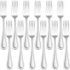 imageEfar Salad Forks Set of 12 69 Inch Pearled Edge Dessert Forks Stainless Steel Suitable for Party Home Kitchen and Restaurant Nontoxic ampamp Mirror Polished Dishwasher Safe69inches