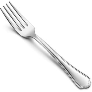 imageDinner Forks Set of 12 Efar 79 Inch Stainless Steel Forks for Home Kitchen or Restaurant Nontoxic ampamp Mirror Polished Scalloped Edge ampamp Dishwasher Safe67 Inches