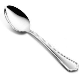 imageDinner Spoons Set of 12 Efar 79 Inch Stainless Steel Soup Spoons Tablespoons for Home Kitchen or Restaurant Nontoxic ampamp Mirror Polished Scalloped Edge ampamp Dishwasher Safe67 Inches